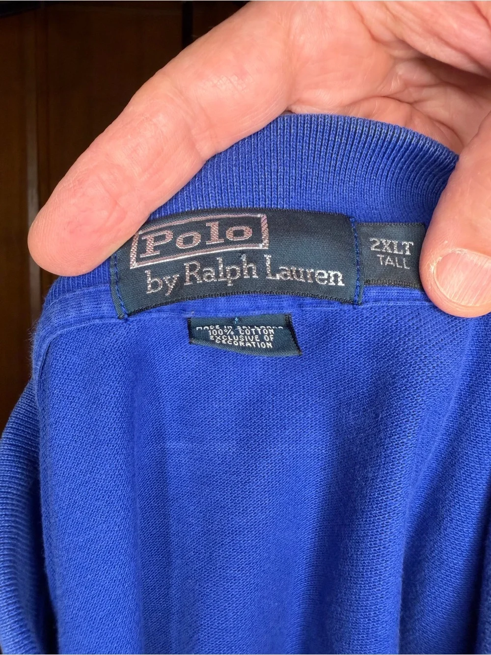 Polo Ralph Lauren Classic Fit Polo Shirt Royal Blue Orange Pony Men’s 2XLT